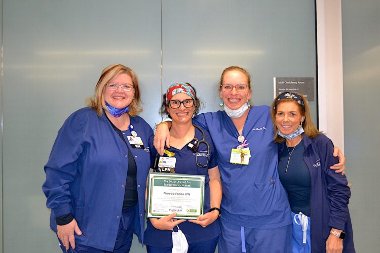Nurse Faden awarded DAISY honor at Evangelical Community Hospital